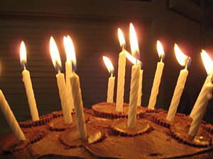 These common thin, stick-shaped candles are st... These common thin, stick-shaped candles are st...